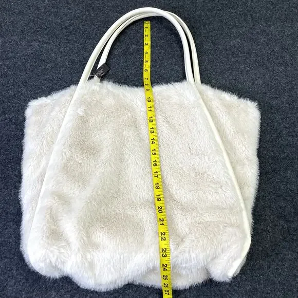 Victoria's Secret Faux-Fur Tote Bag MSRP $59 NEW with TAGS Boho Festival - Picture 16 of 16